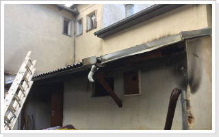 ...Gerätebrand im Gasthaus. ...Gerätebrand im Gasthaus.