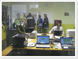 Lage-Raum des Kommandos in Oberpodgoria - von hier aus wird befehligt und koordiniert.